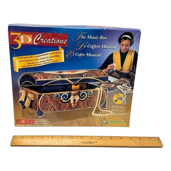 Wrebbit 3D Creations The Music  Box Working Music Sealed Craft New - Picture 10 of 10